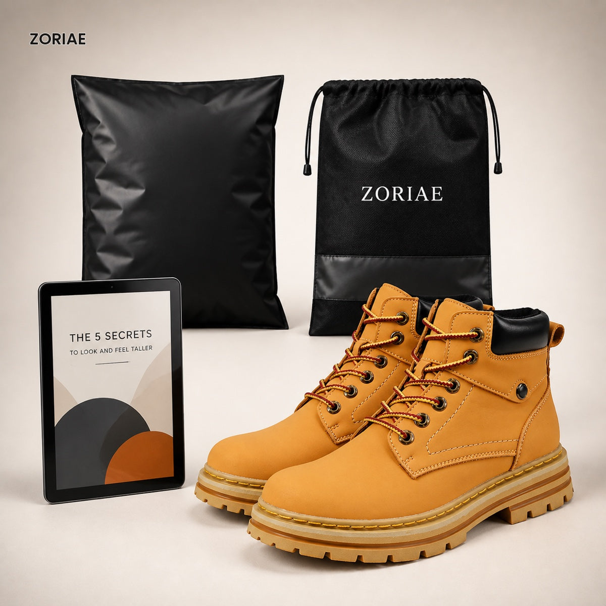 Zoriae Thomas Lace-Up Elevator Ankle Boots — Gallery image 03