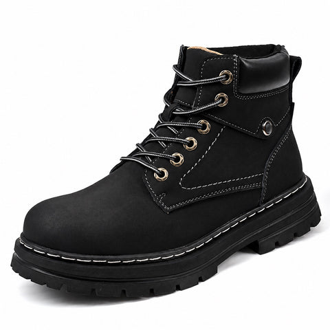 Milenzio Thomas Lace-Up Elevator Ankle Boots - concealed 1.5 in height lift, product view 07 of 09