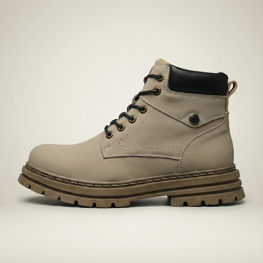 Milenzio Thomas Lace-Up Elevator Ankle Boots - concealed 1.5 in height lift, product view 05 of 09
