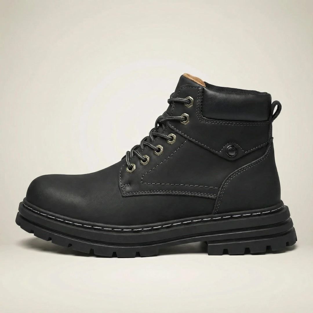 Milenzio Thomas Lace-Up Elevator Ankle Boots - concealed 1.5 in height lift, product view 06 of 09